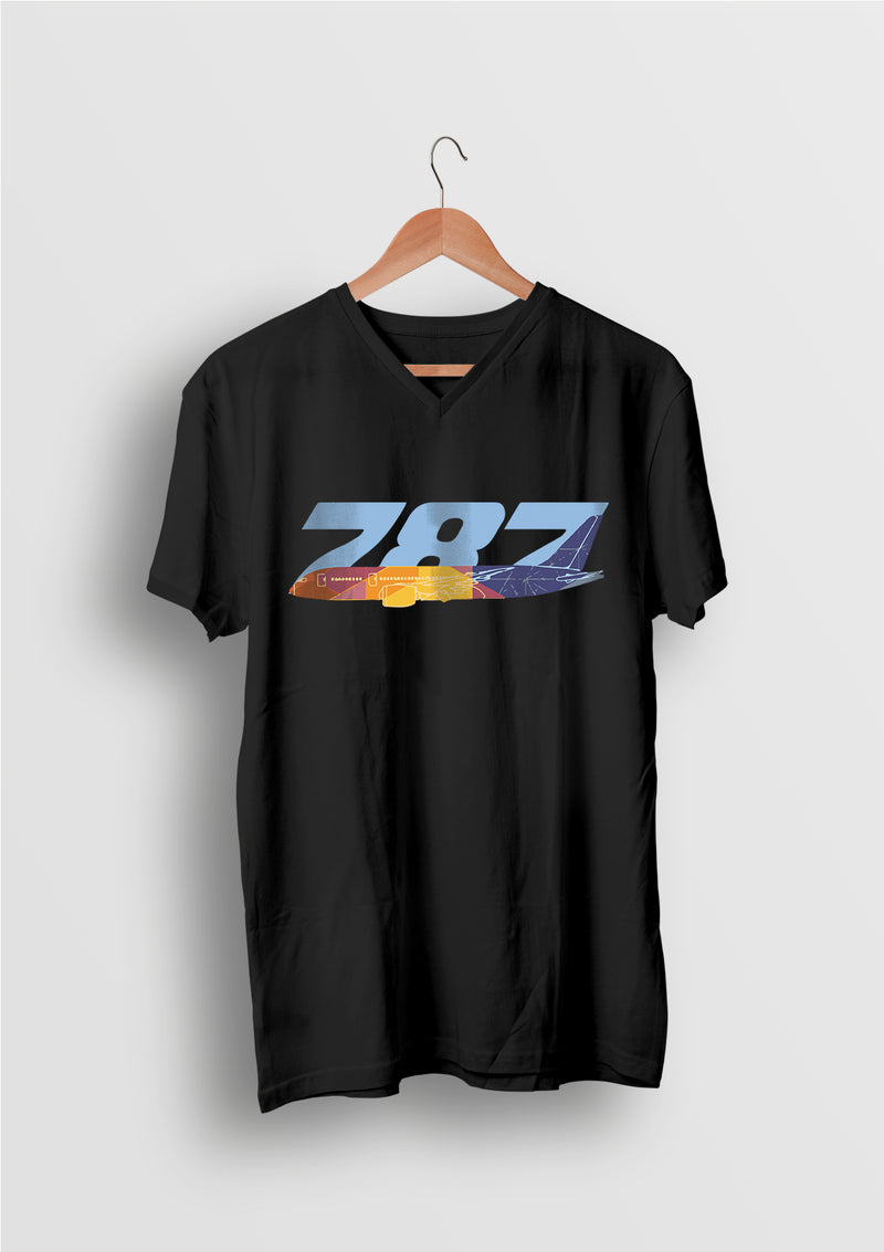 Boeing 787 Aviation V-neck T-shirt