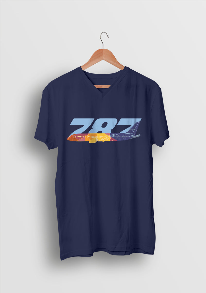 Boeing 787 Aviation V-neck T-shirt